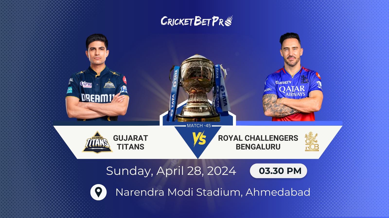 GT vs RCB