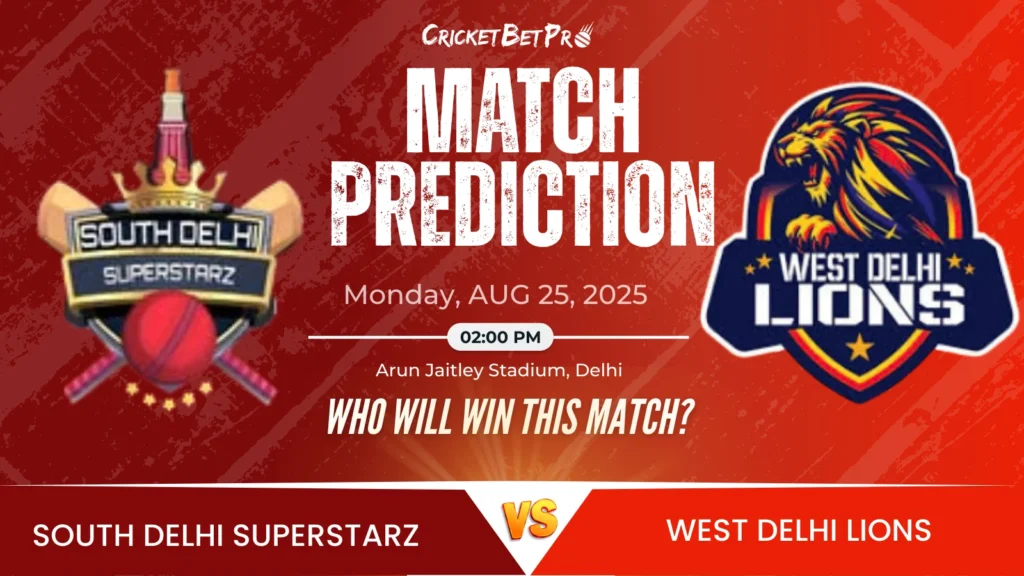 South Delhi Superstarz vs West Delhi Lions, DPL’s 34th Match Prediction: Who Will Win This Match?
