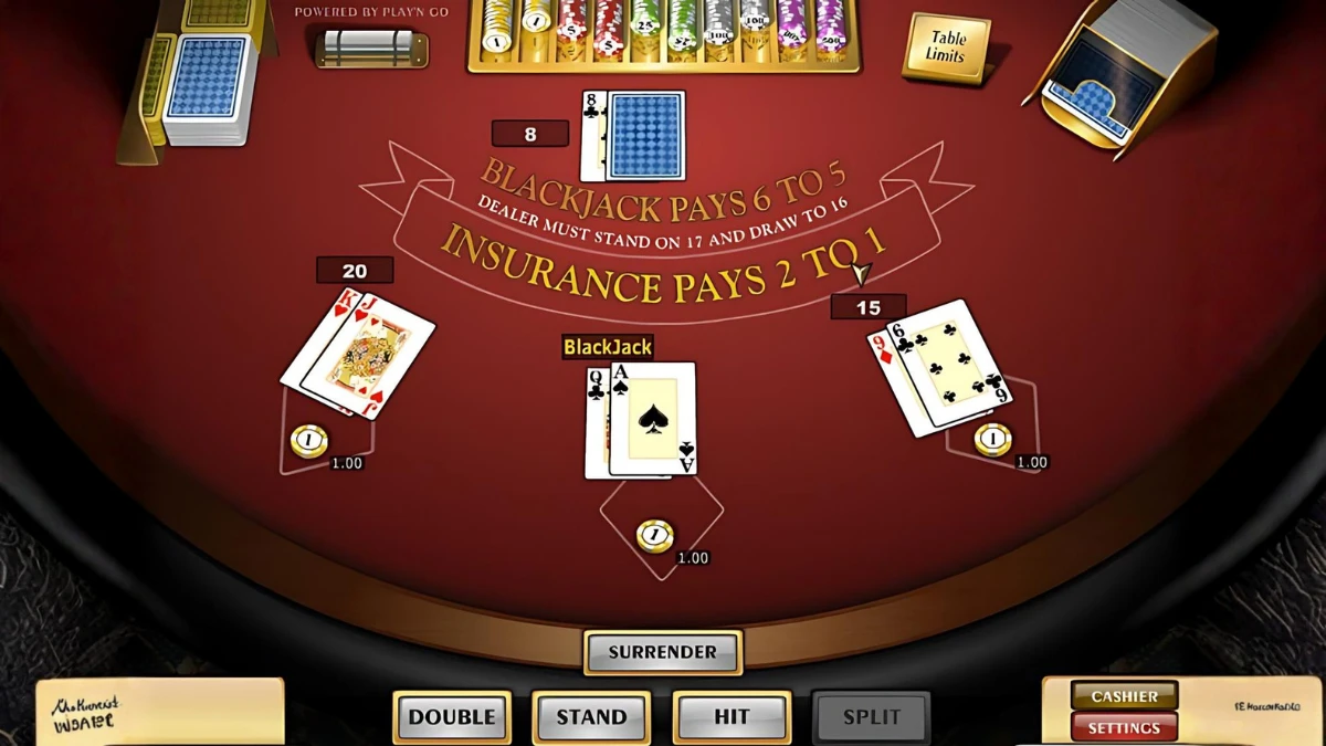 Blackjack online casino game
