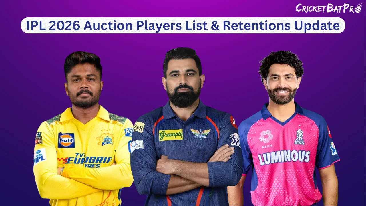 IPL 2026 Auction Players List & Retentions Update