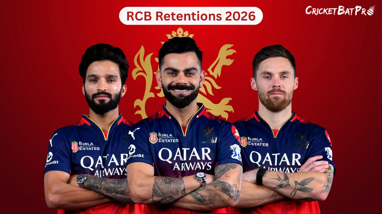 RCB Retentions 2026 Full Confirmed Players List & Complete Squad