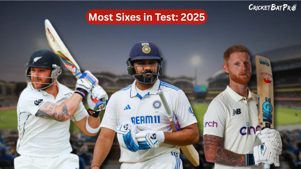 Most Sixes in Test 2025