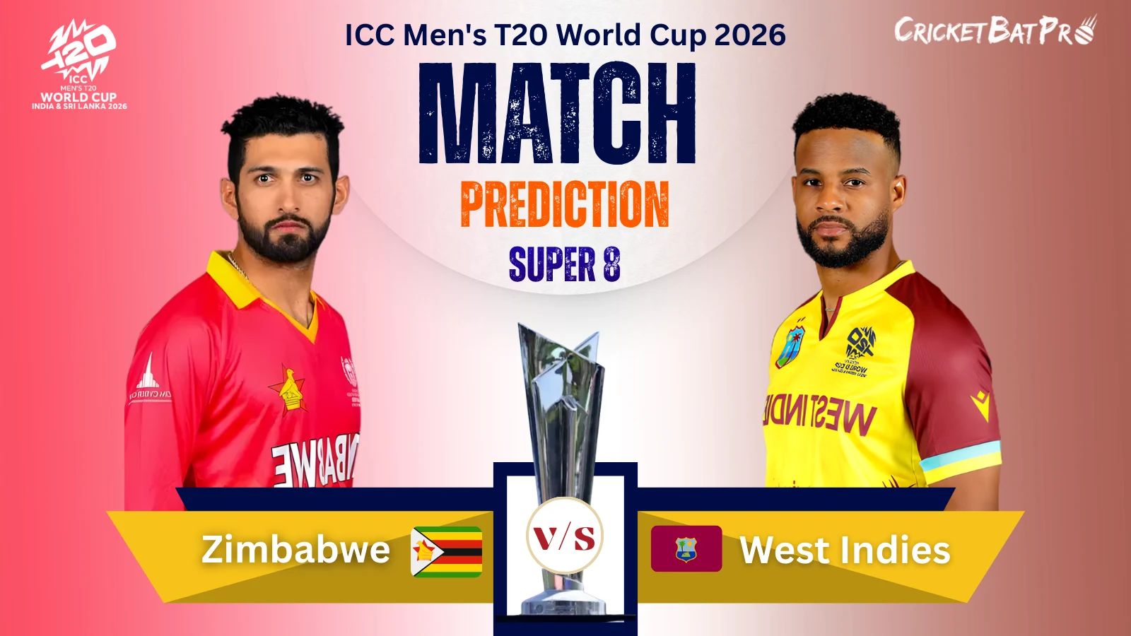 Zim v WI ICC Men's T20 World Cup 2026