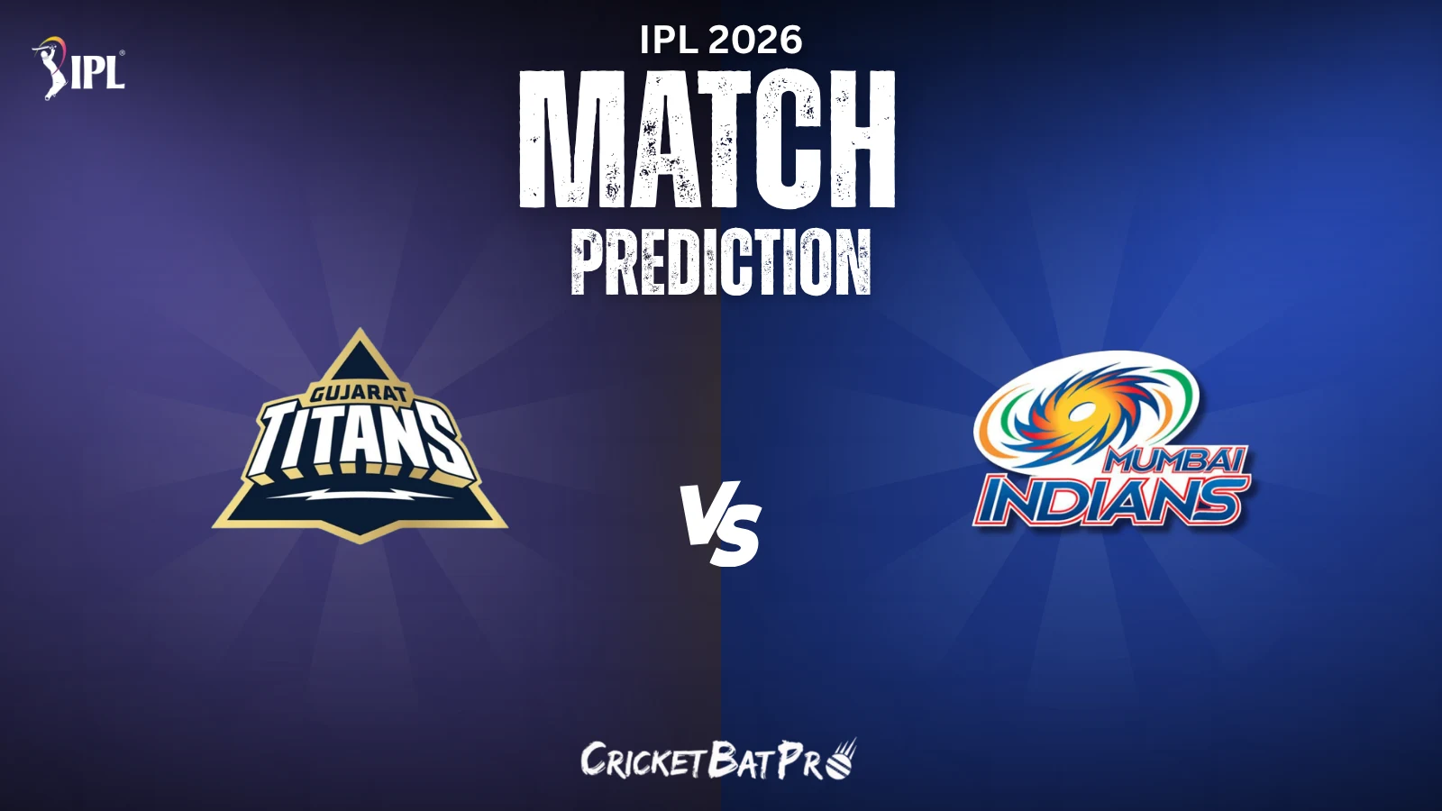GT v MI Match Prediction 2026