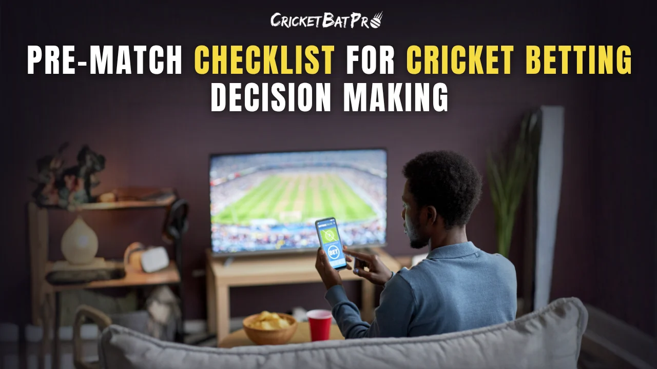 Pre-Match Checklist for Cricket Betting Decision Making