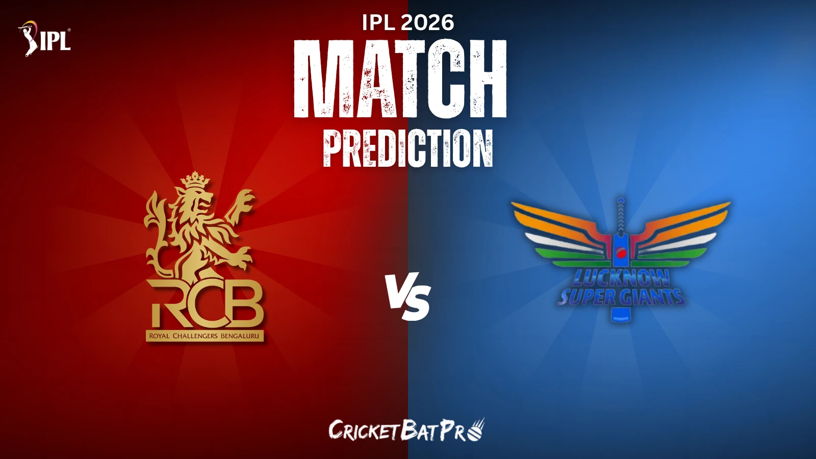 RCB v LSG Match Prediction 2026