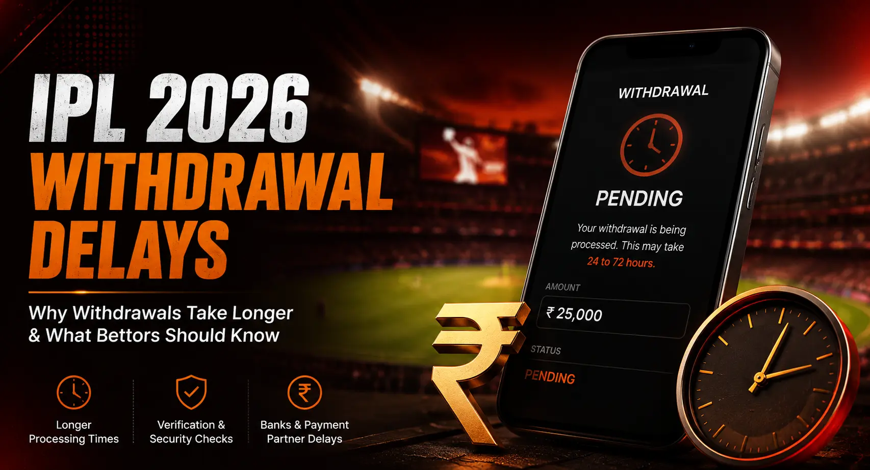 IPL Betting Withdrawal Delay Rankings 2026